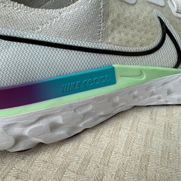 Nike Infinity Men’s React Running Shoes Size 10 White & Multicolor - Picture 4 of 10